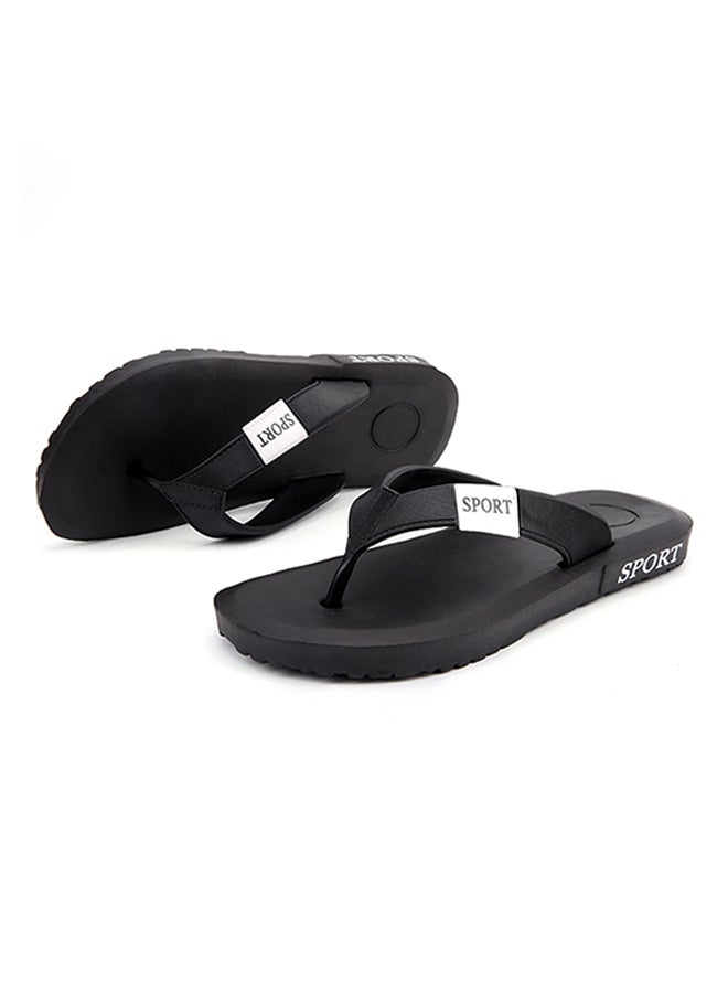 Beach Flip Flops Black - Image 4