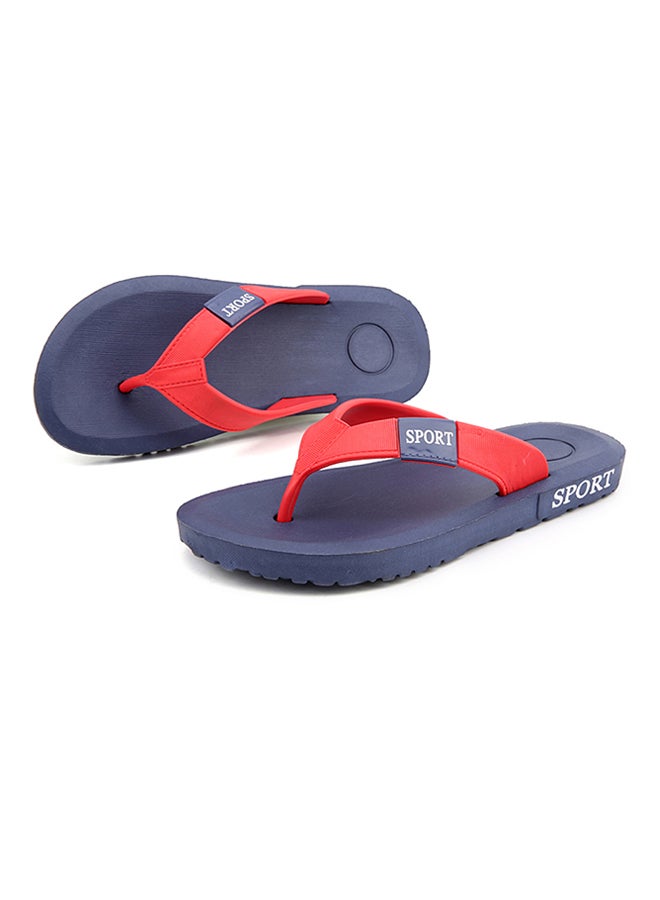 Beach Flip Flops Blue/Red  - Image 4