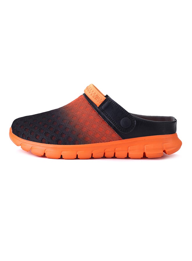 Mesh Detailed Slippers Orange/Black  - Image 1