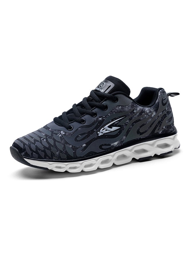 Lace Up Ultra Light Running Shoes Black/Grey/white  - Image 3