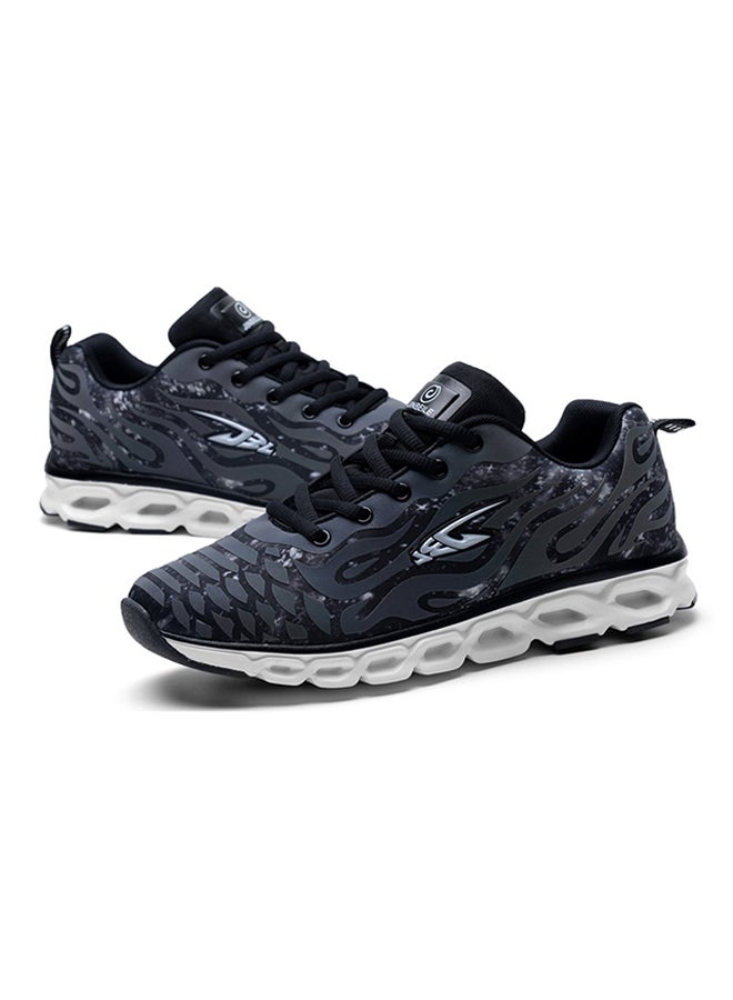 Lace Up Ultra Light Running Shoes Black/Grey/white  - Image 4