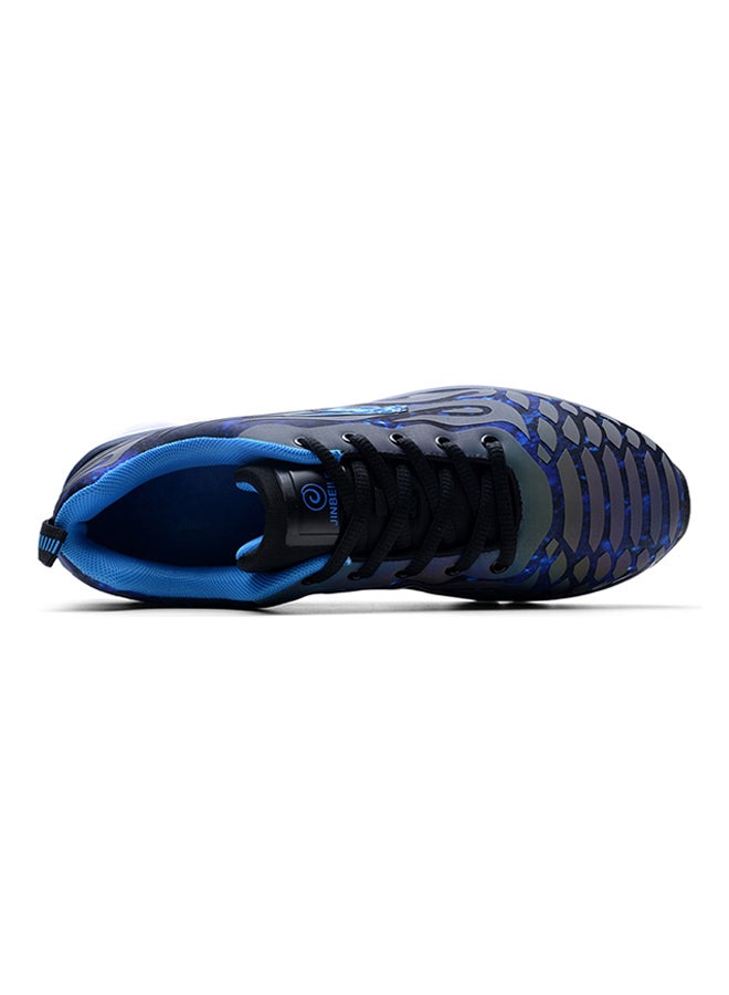 Lace Up Ultra Light Running Shoes Blue/Grey/white - Image 2
