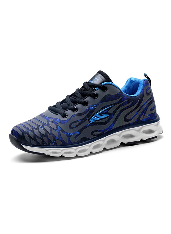 Lace Up Ultra Light Running Shoes Blue/Grey/white - Image 3