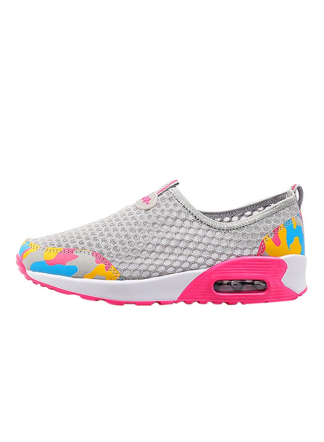 Mesh Detailed Trainers Grey  - Image 1
