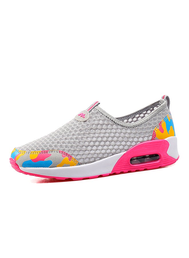 Mesh Detailed Trainers Grey  - Image 2