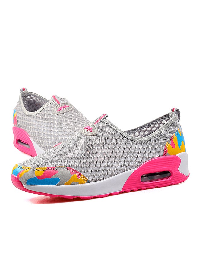 Mesh Detailed Trainers Grey  - Image 3