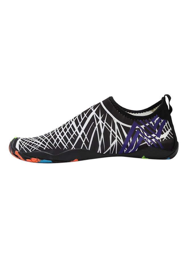 Printed Design Slip Ons White/Black  - Image 1