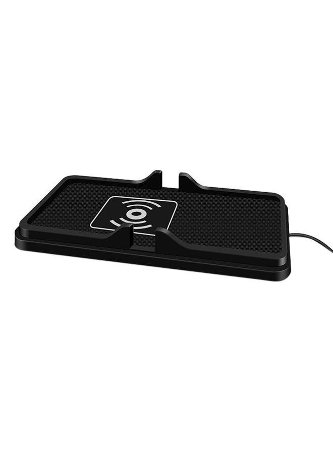 Non-Slip Wireless Car Charger Dashboard Holder Black  - Image 1
