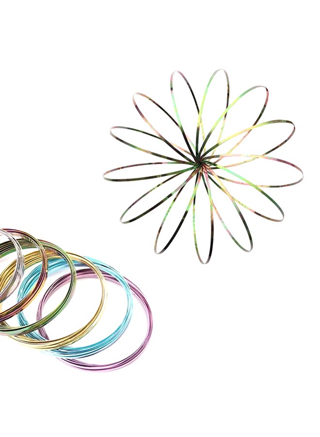 QiaoKai 3D Creative Flow Rings Kinetic Spring Toy 13cm 