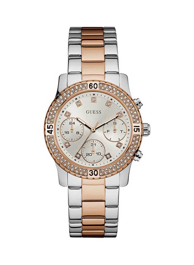 GUESS Women's Water Resistant Stainless Steel Analog Watch W0851L3 