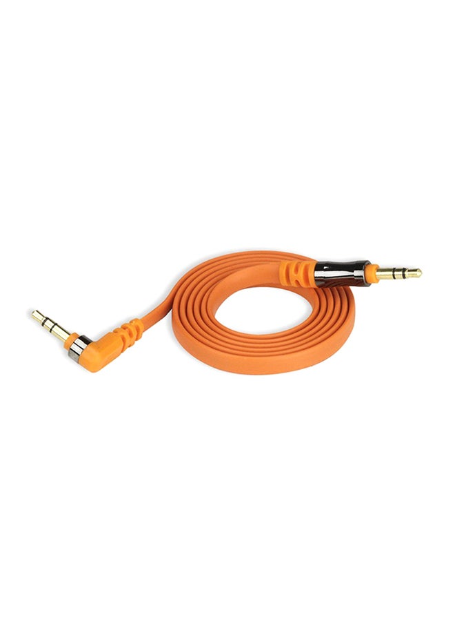 Scosche - Flat Out Auxiliary Audio Cable Orange - Image 1
