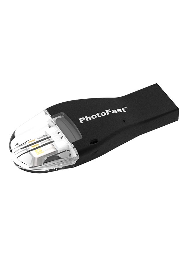 PhotoFast - 4K iReader microSD Card Reader Black - Image 1