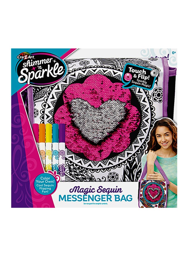 كري-زي-آرت حقيبة المراسلة السحرية المزينة بالنقوش من شيمر أن سباركل - Image 3