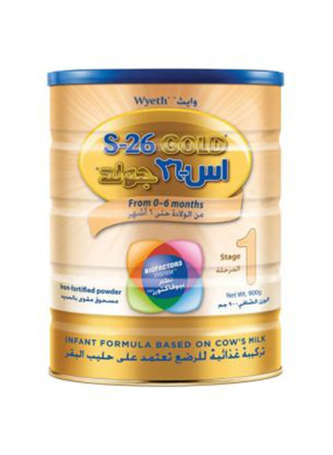 Wyeth S-26 Gold Stage 1 Baby Formula Food 900grams