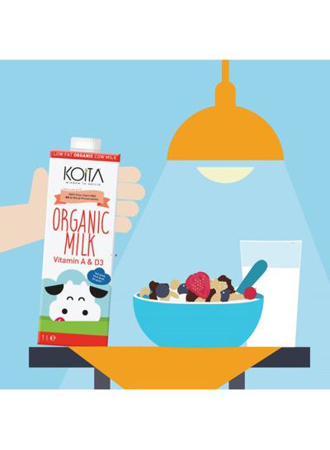 Koita - Organic Low Fat Milk Plain 1Liters Pack of 12 - Image 1
