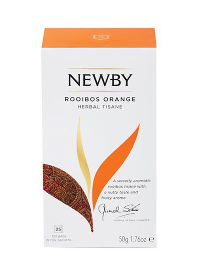 NEWBY - Rooibos Orange Classic Herbal Tisane Bags 50grams - Image 1
