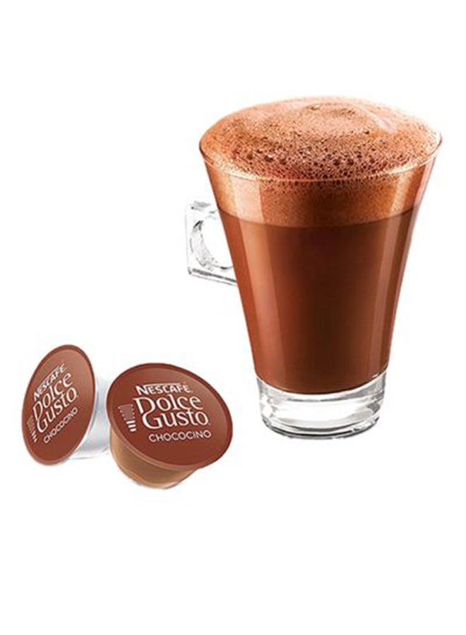 عبوة كبسولات قهوة شوكوتشينو من دولتشي جوستو تحتوي على 16 كبسولة شوكوسينو 256جرام