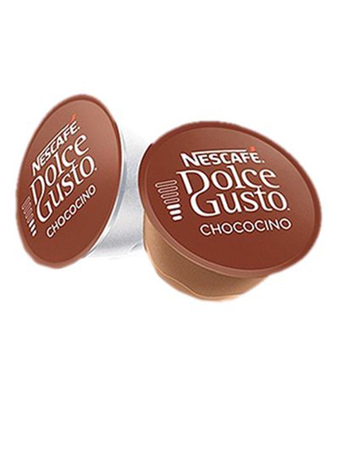 عبوة كبسولات قهوة شوكوتشينو من دولتشي جوستو تحتوي على 16 كبسولة شوكوسينو 256جرام