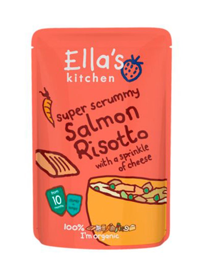 Super Scrummy Salmon Risotto With A Sprinkle Of Cheese 190grams