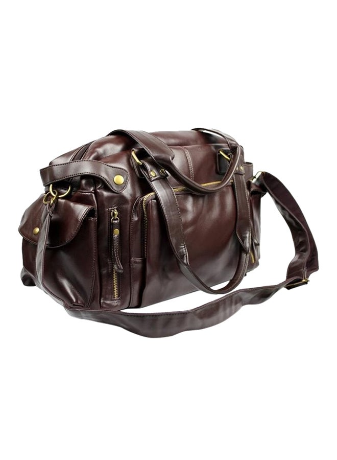QiaoKai - Faux Leather Duffle Bag 42x14x29cm - Image 1