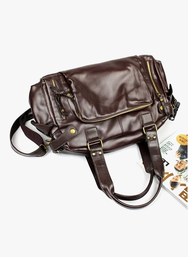 QiaoKai - Faux Leather Duffle Bag 42x14x29cm - Image 1