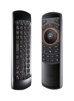Rii I25 Wireless Fly Mouse Remote Controller With Keyboard Black
