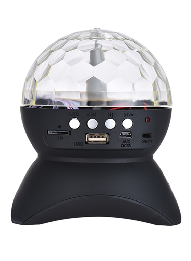 Crystal Ball Bluetooth Speaker With RGB Lithing Effect Black - Image 1
