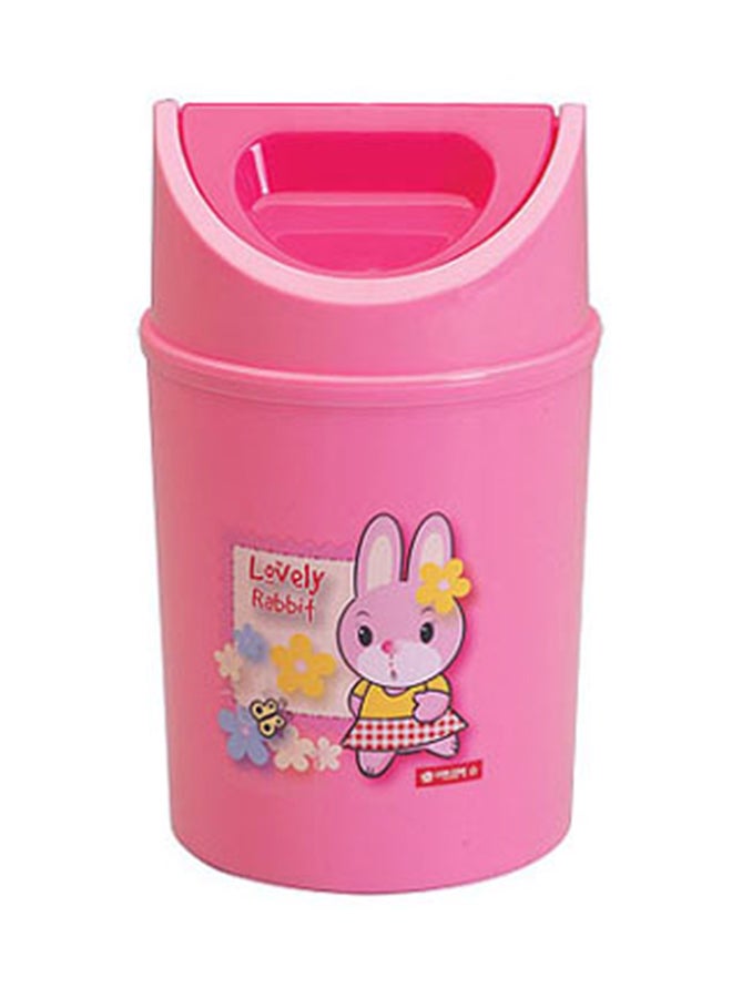 Printed Dustbin Pink 3Liters