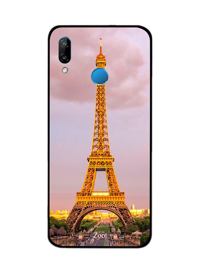 Thermoplastic Polyurethane Protective Case Cover For Huawei Nova 3e Eiffel Tower Day Time