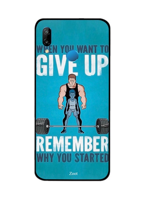 Thermoplastic Polyurethane Protective Case Cover For Huawei Nova 3e When You Want To Give Up Rememeber Why You Started