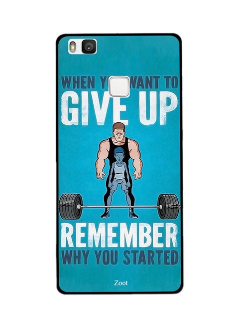Thermoplastic Polyurethane Skin Case Cover -for Huawei P9 Lite When You Want To Give Up Get Started When You Want To Give Up Get Started
