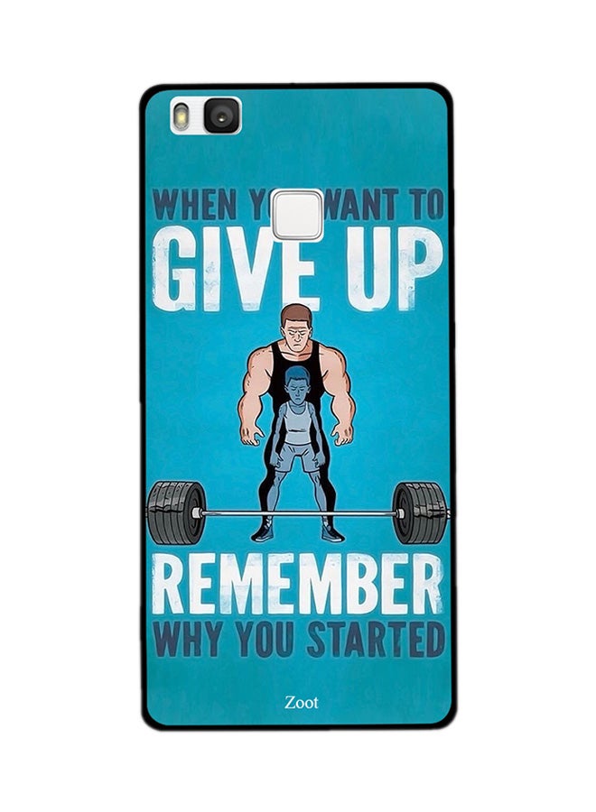 Thermoplastic Polyurethane Skin Case Cover -for Huawei P9 Lite When You Want To Give Up Get Started When You Want To Give Up Get Started