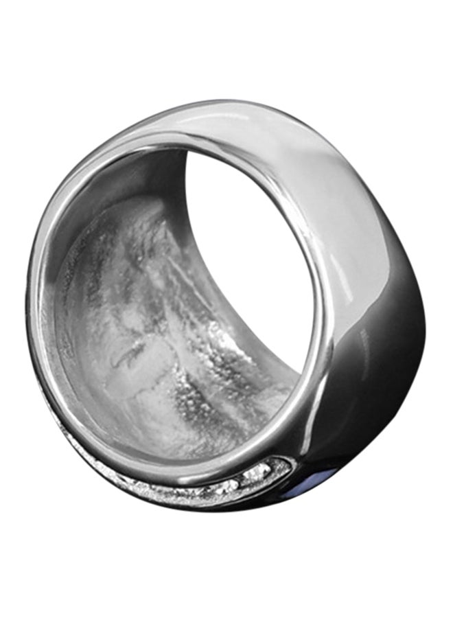 Sea Shell Polished Titanium Stainless Steel Ring - Image 4