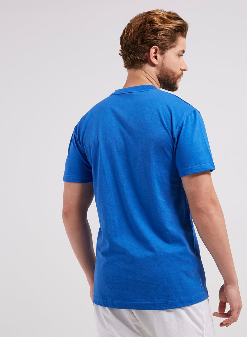 BYC V-Neck Short Sleeves T-Shirt Blue  - Image 2