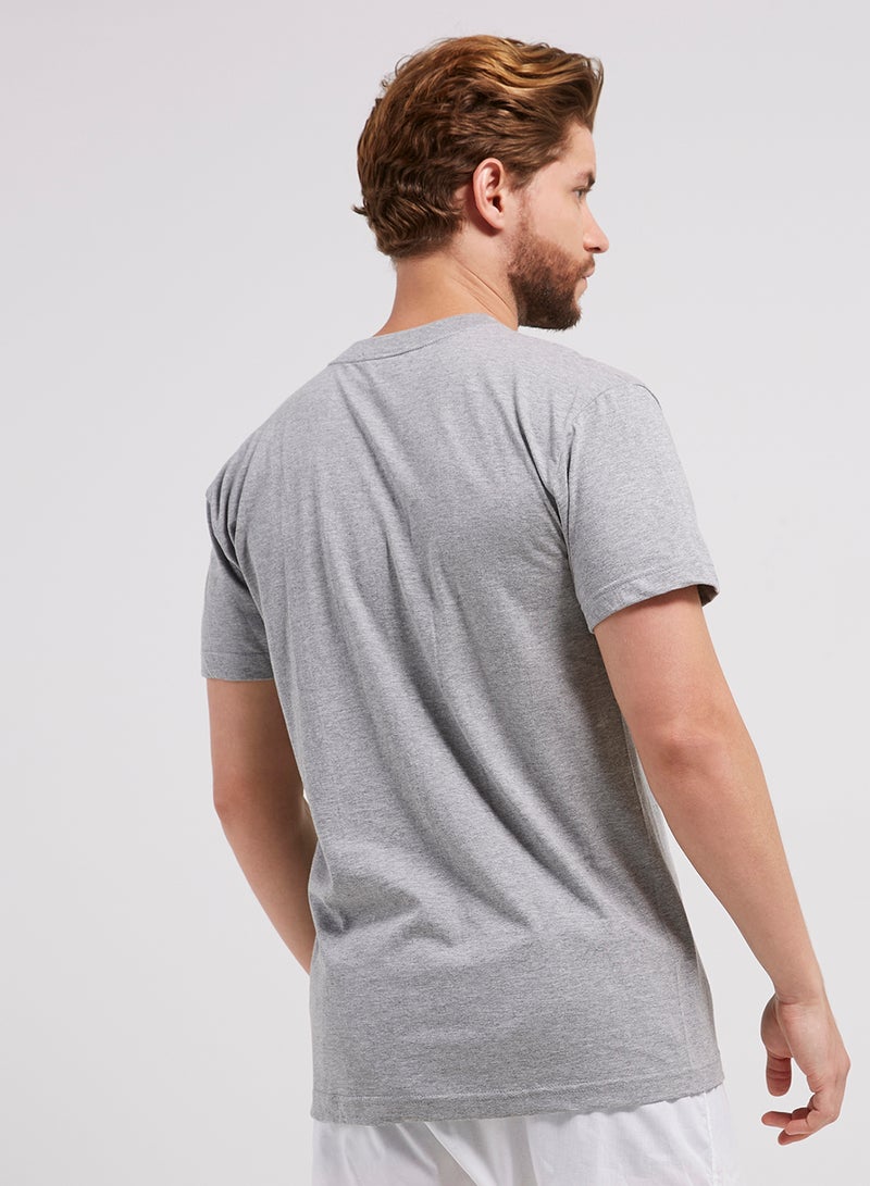 BYC V-Neck Short Sleeves T-Shirt Grey  - Image 2