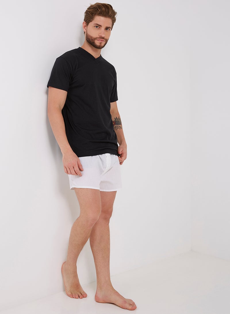 BYC V-Neck Short Sleeves T-Shirt Black  - Image 3