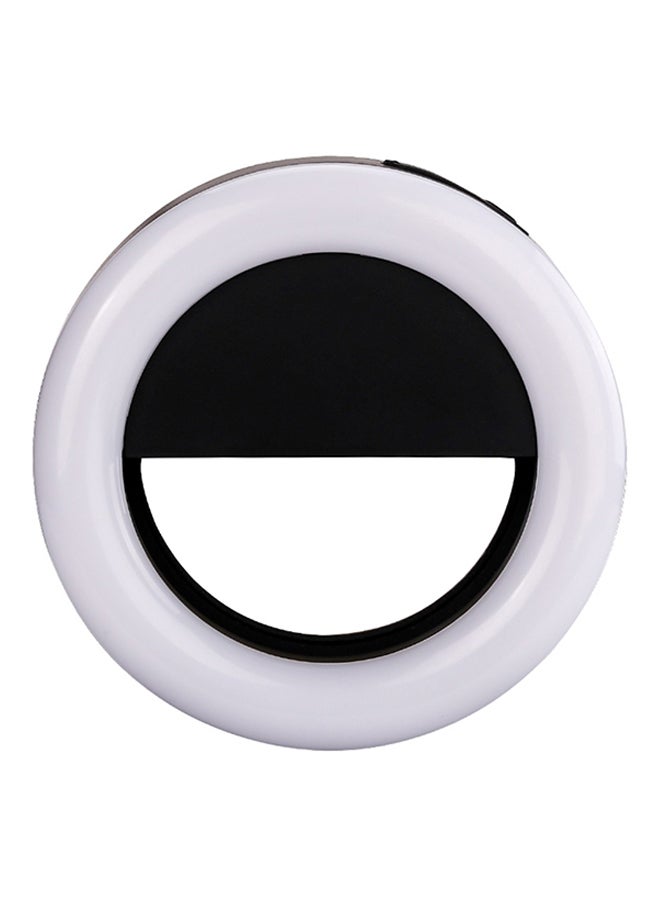 Rechargeable 36-LED Selfie Ring Light Black/White