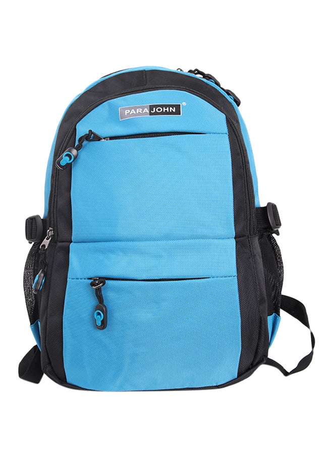 بارا جون حقيبة ظهر مدرسية من البوليستر أسود/أزرق - Image 1