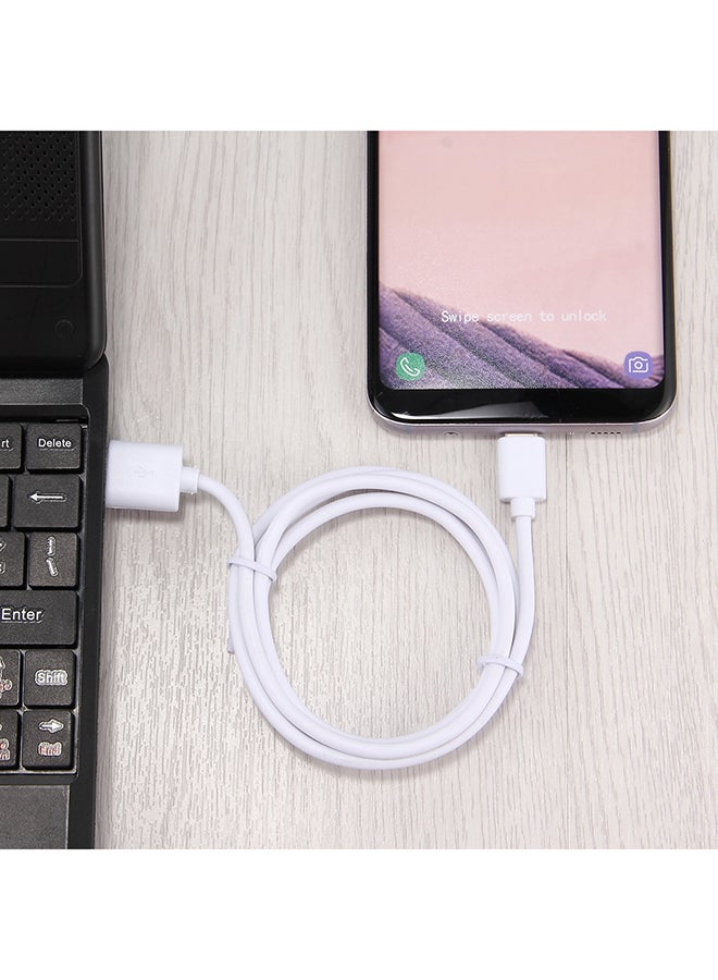 Type-C Data Sync Charging Cable White - Image 4
