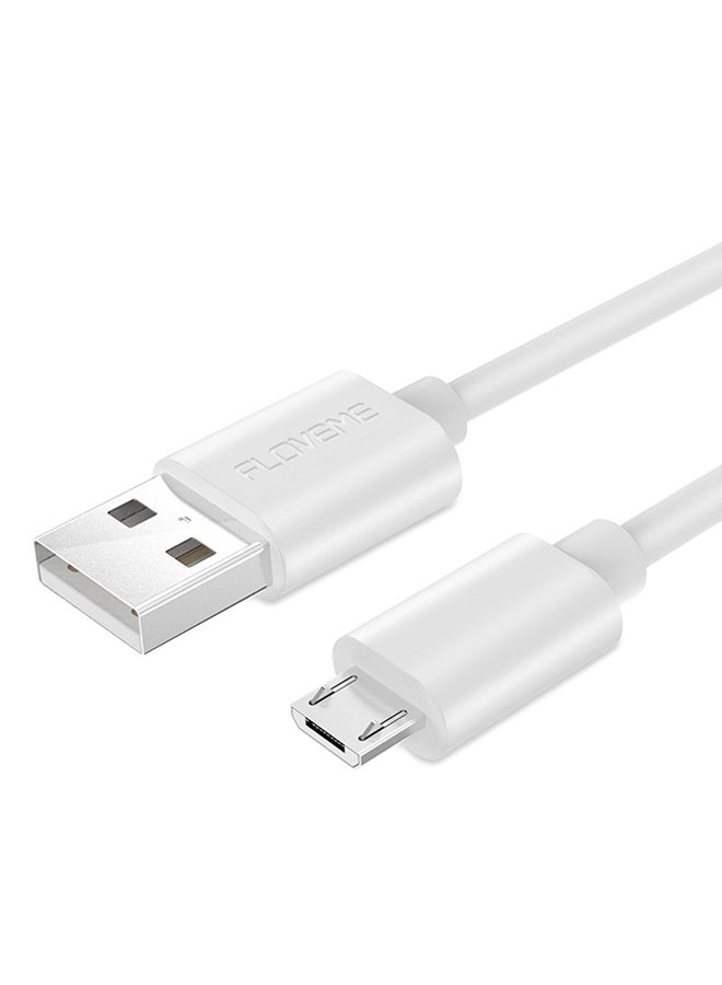 USB To Micro USB Data Sync Charging Cable White - Image 3