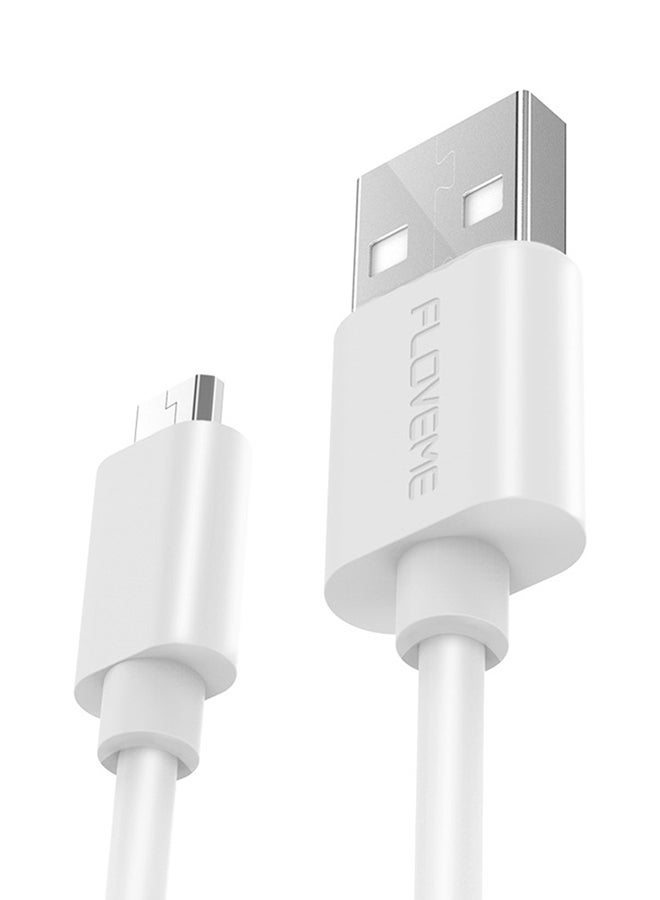 USB To Micro USB Data Sync Charging Cable White - Image 4