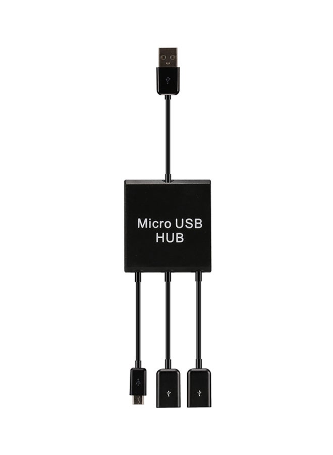 Multiport Micro USB Hub Black - Image 1