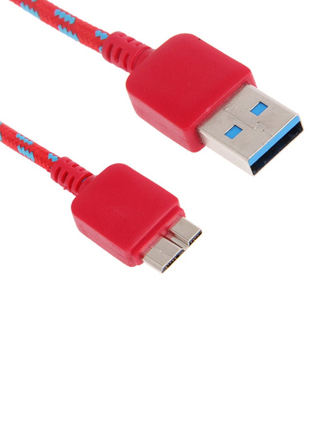 كابل شحن ومزامنة بيانات 3.0 مايكرو USB إلى 3.0 USB أحمر - Image 2