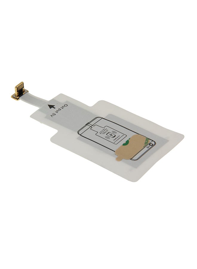 Wireless Charging Receiver For Apple iPhone 7 Plus/7/6 Plus/6/5S/5C/5 White