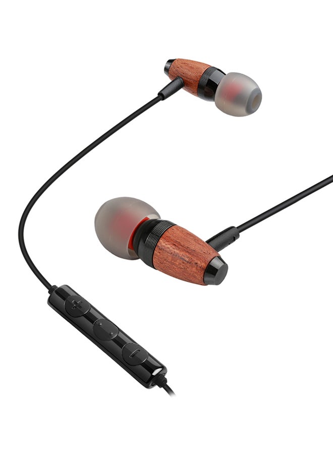 ES-60TY In-Ear Earphones With Mic Black/Brown - Image 1