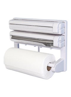 Kitchen Paper Foil And Cling Wrap Dispenser White