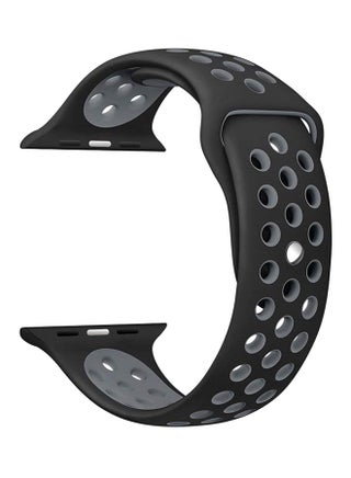 Replacement Band For Apple Watch Series 3/2/1 38mm Grey/Black - v1532581086/N15768245A_1