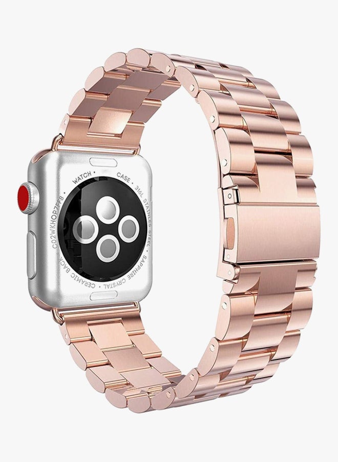 Replacement Band For Apple iWatch Series 1/2/3 42mm Rose Gold - v1532581100/N15768320A_3