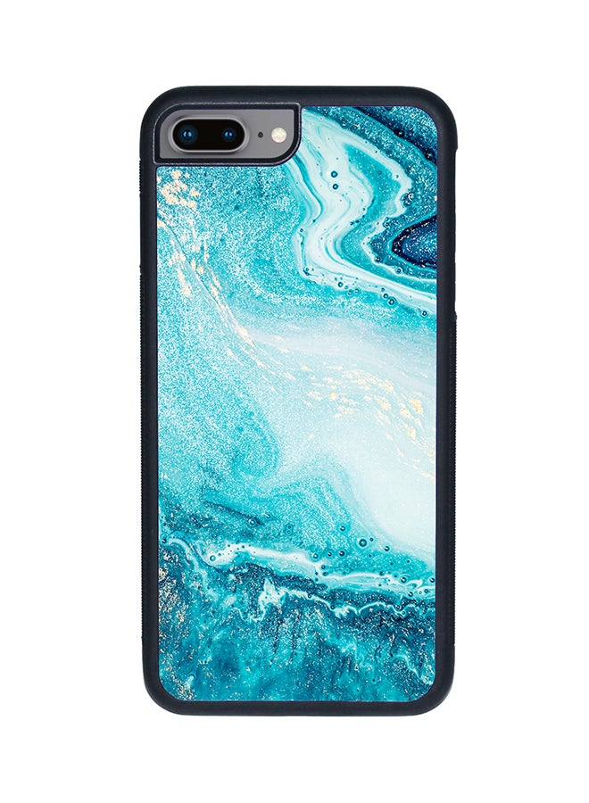 ديكالاك غطاء حماية واق لهاتف أبل آيفون 7 بلس رخام بطبعات - Image 1