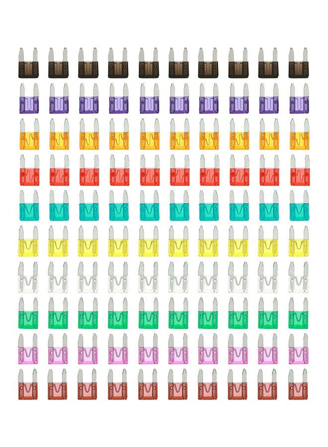KKmoon 100-Piece Mini Auto Blade Fuse 